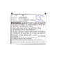 Bateria do HP Compaq iPAQ rx3000, rx3115, rx3700, hx2110, hx2790, 1400mAh, Li-Ion, 3.7V, HSTNH-M03B-SS, HQ