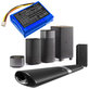 Bateria do Philips Fidelio B5/12, Fidelio HTL9100, Fidelio HTL9300, 2500mAh, Li-Pol, 7.4V, 104050-2S, HQ