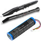 Bateria do Akai 5000 Solo, Ewi 5000, 3400mAh, Li-Ion, 3.7V, 1ABTUR18650ZY01, HQ