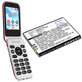 Bateria do Doro 7030, 7031, DFC-0270, 7080, 1200mAh, Li-Ion, 3.7V, DBX-1350A, HQ