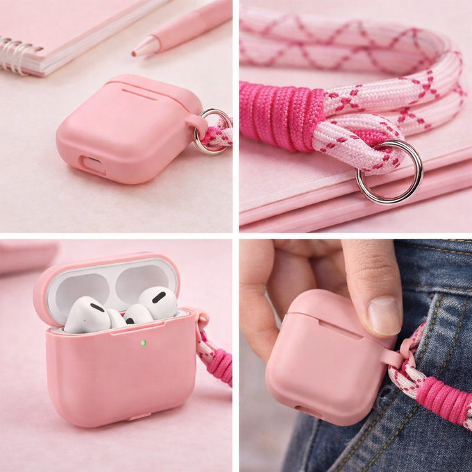 Etui silikonowe do AirPods 3, Pastel Pink