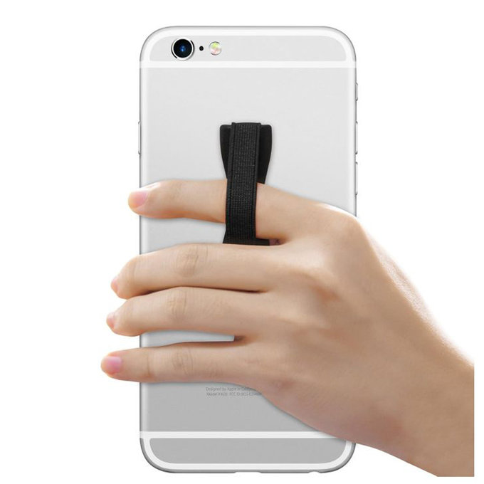 Elastyczny uchwyt na telefon, Czarny, Black