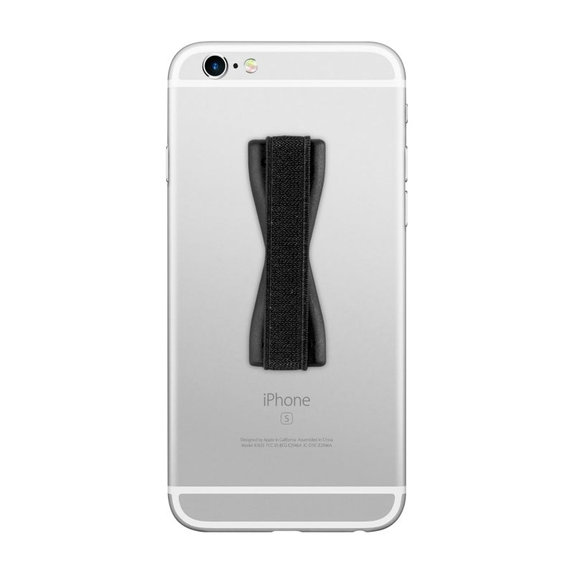Elastyczny uchwyt na telefon, Czarny, Black