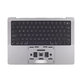 Górna rama klawiatury do MacBook Pro 14", A2442 (2021), A2779 (2023), z klawiaturą US i baterią, Space Gray, 661-21972, Genuine Apple