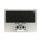 Górna rama klawiatury do MacBook Pro 14", A2442 (2021), A2779 (2023), z klawiaturą US i baterią, Silver, 661-32211, Genuine Apple