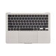 Górna rama klawiatury do MacBook Air 13", A3113 (2024), z klawiaturą US i baterią, Starlight, 661-40229, Genuine Apple