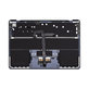 Górna rama klawiatury do MacBook Air 13", A3113 (2024), z klawiaturą US i baterią, Midnight, 661-40230, Genuine Apple