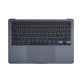 Górna rama klawiatury do MacBook Air 13", A3113 (2024), z klawiaturą US i baterią, Midnight, 661-40230, Genuine Apple