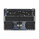 Górna rama klawiatury do MacBook Air 15", A3114 (2024), z klawiaturą US i baterią, Midnight, 661-40269, Genuine Apple