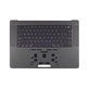 Górna rama klawiatury do MacBook Pro 16", A3403 (2024), z klawiaturą US i baterią, Space Black, 661-42823, Genuine Apple