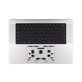 Górna rama klawiatury do MacBook Pro 16", A3403 (2024), z klawiaturą US i baterią, Silver, 661-42824, Genuine Apple