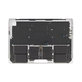 Górna rama klawiatury do MacBook Pro 14", A3185 (2024), z klawiaturą US i baterią, Silver, 661-50211, Genuine Apple