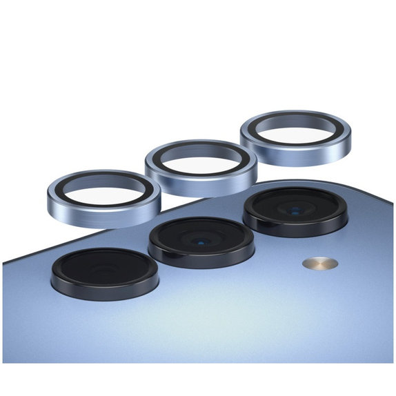 Osłona obiektywu aparatu Hoops do Samsung A15/A15 5G, Niebieskie, PanzerGlass