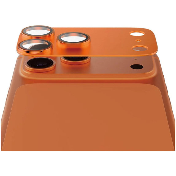 Pierścienie ochronne obiektywu kamery Fender do iPhone 17 Pro, Pomarańczowy, PanzerGlass