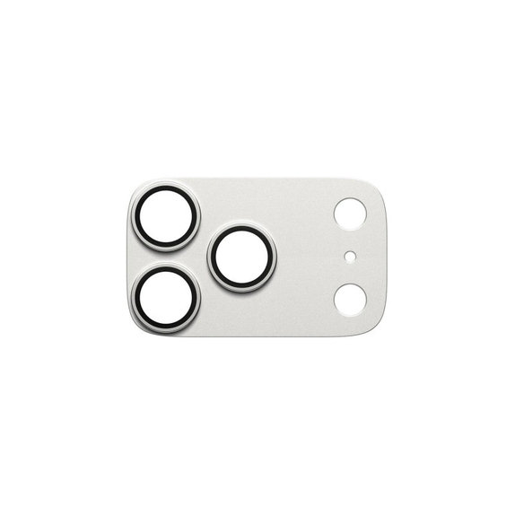 Pierścienie ochronne obiektywu kamery Fender do iPhone 17 Pro, Srebrny, PanzerGlass