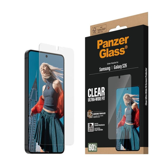 Szkło hartowane UWF z aplikatorem do Samsung Galaxy S26, przezroczyste, clear, PanzerGlass