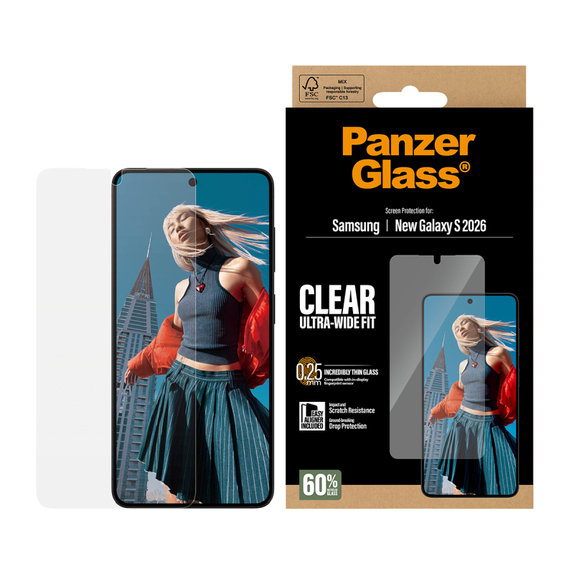 Szkło hartowane UWF z aplikatorem do Samsung Galaxy S26, przezroczyste, clear, PanzerGlass