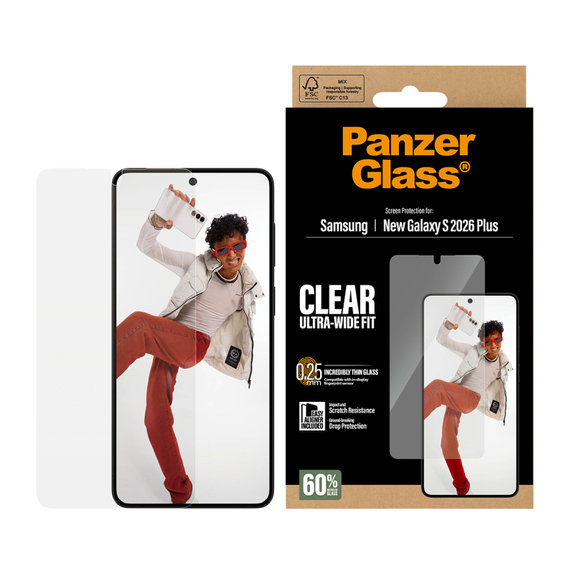 Szkło hartowane UWF z aplikatorem do Samsung Galaxy S26+, przezroczyste, clear, PanzerGlass