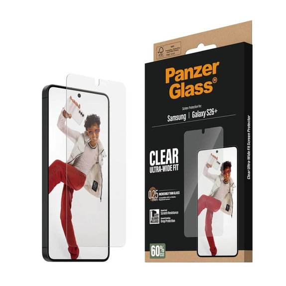 Szkło hartowane UWF z aplikatorem do Samsung Galaxy S26+, przezroczyste, clear, PanzerGlass