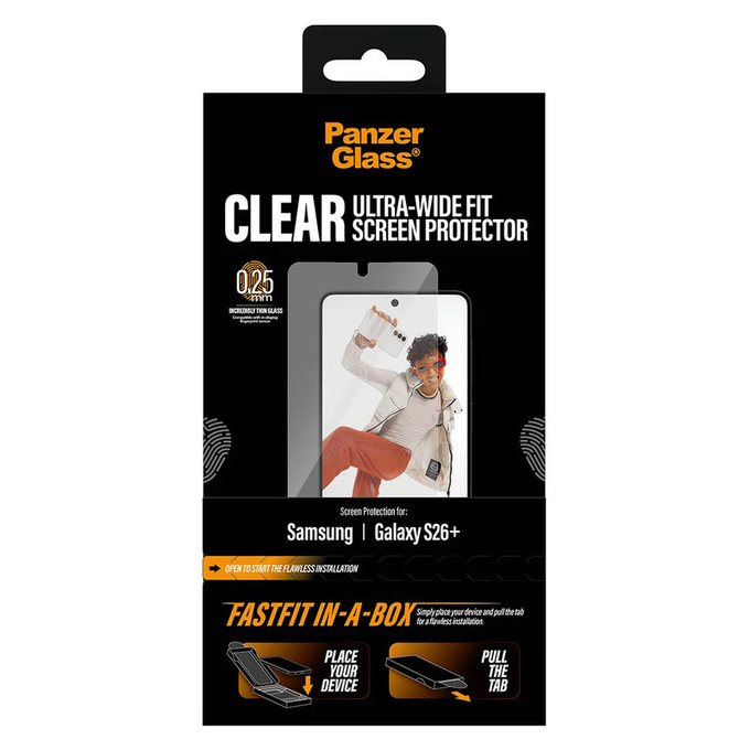 Szkło hartowane UWF z FASTFIT In-A-Box do Samsung Galaxy S26+, Przezroczyste, PanzerGlass