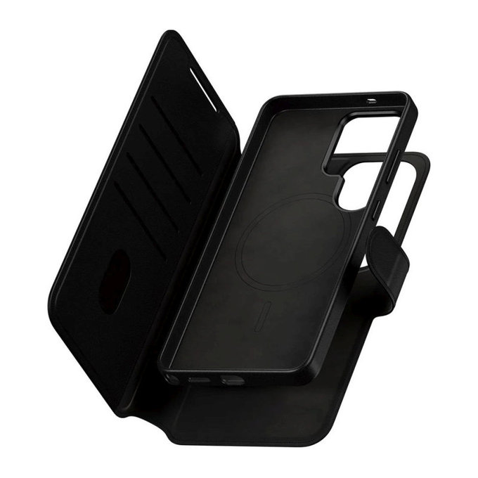 Etui Wallet Tango Two-In-One z QI do Samsung S26 Ultra, Czarny, CARE