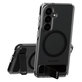 Etui Kickstand z czarnym QI do Samsung Galaxy S26, Przezroczyste, PanzerGlass