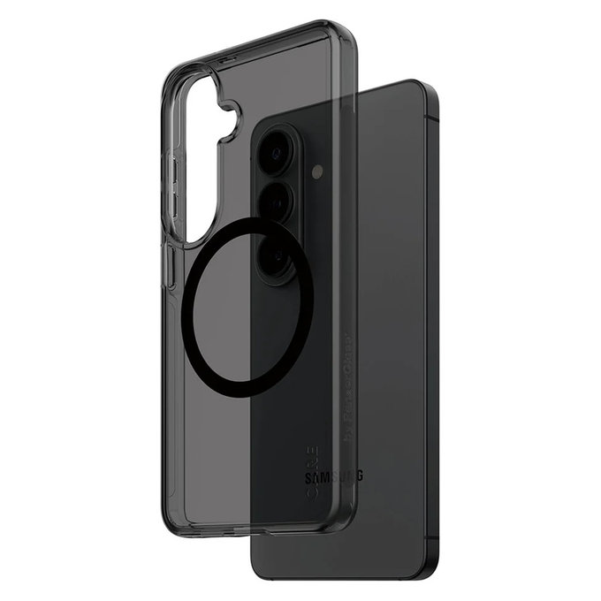 Etui Smokey z czarnym QI do Samsung Galaxy S26, Czarne, PanzerGlass