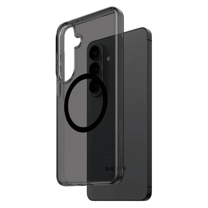 Etui Smokey z czarnym QI do Samsung Galaxy S26+, Czarne, PanzerGlass