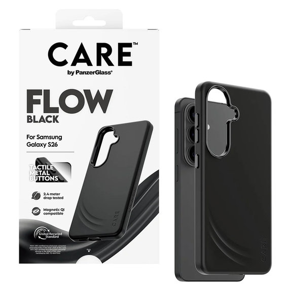 Etui FLOW z QI do Samsung Galaxy S26, Czarne, PanzerGlass