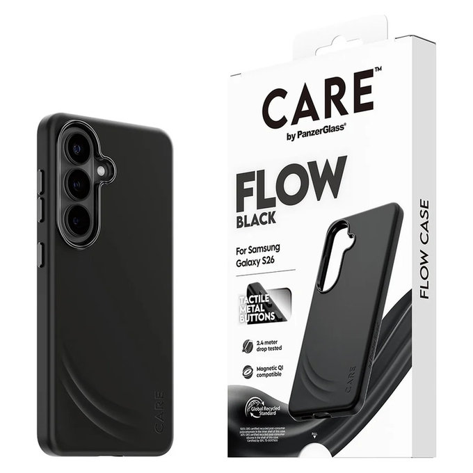 Etui FLOW z QI do Samsung Galaxy S26, Czarne, PanzerGlass