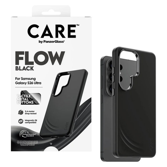 Etui FLOW z QI do Samsung Galaxy S26 Ultra, Czarne, PanzerGlass