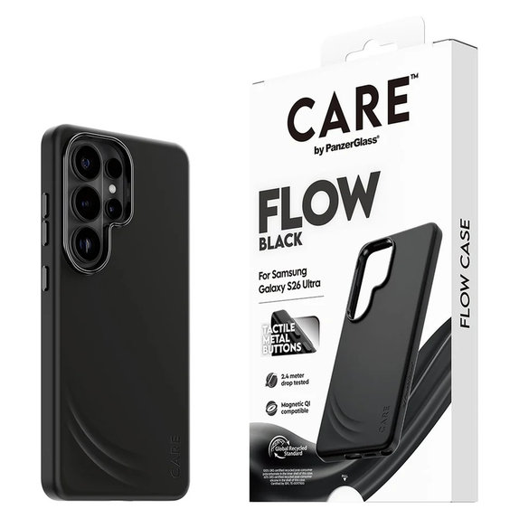 Etui FLOW z QI do Samsung Galaxy S26 Ultra, Czarne, PanzerGlass