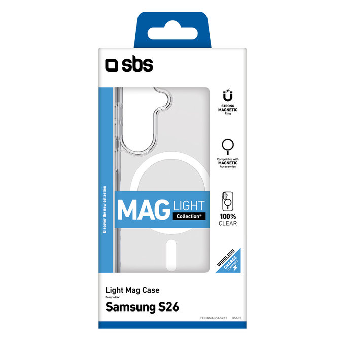 Etui do Samsung Galaxy S26, Light Mag, Przezroczysty, Transparent, SBS