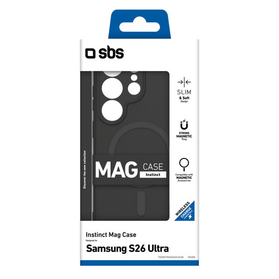 Etui do Samsung Galaxy S26 Ultra, Instinct Mag, Czarny, Black, SBS