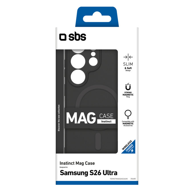 Etui do Samsung Galaxy S26 Ultra, Instinct Mag, Czarny, Black, SBS