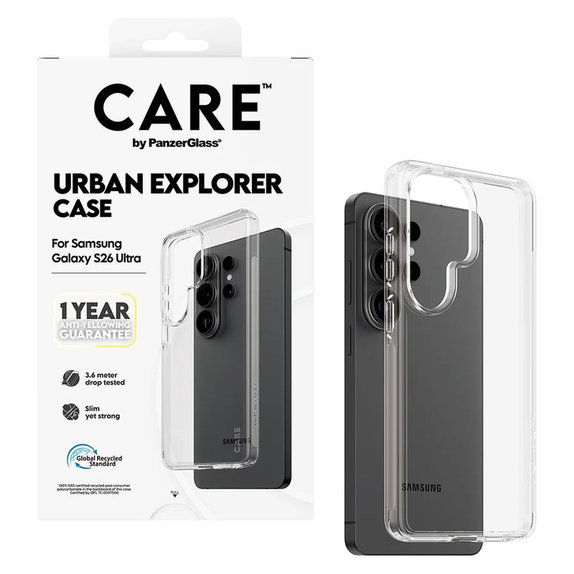 Etui Urban Explorer do Samsung Galaxy S26 Ultra, Transaparentná, PanzerGlass