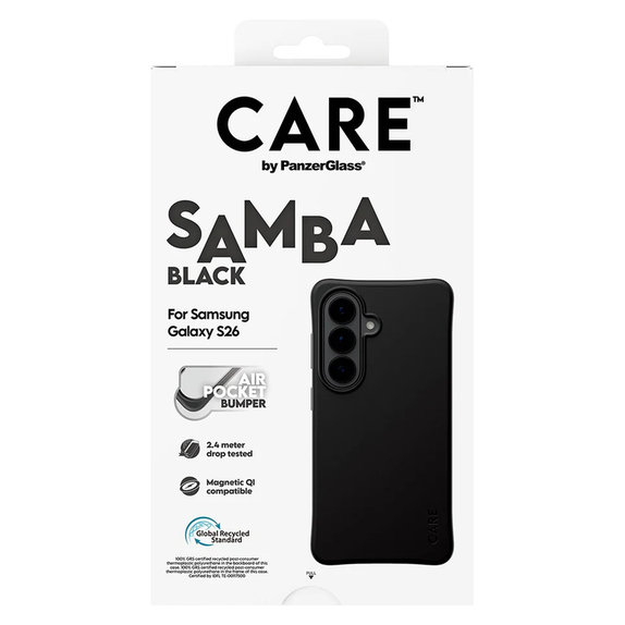 Etui Samba z QI do Samsung Galaxy S26, Czarne, PanzerGlass