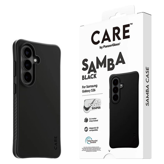 Etui Samba z QI do Samsung Galaxy S26, Czarne, PanzerGlass