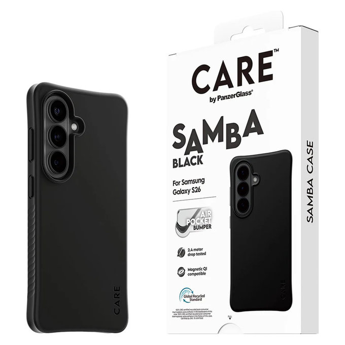 Etui Samba z QI do Samsung Galaxy S26, Czarne, PanzerGlass