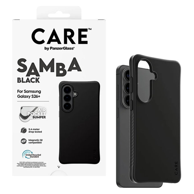 Etui Samba z QI do Samsung Galaxy S26+, Czarne, PanzerGlass