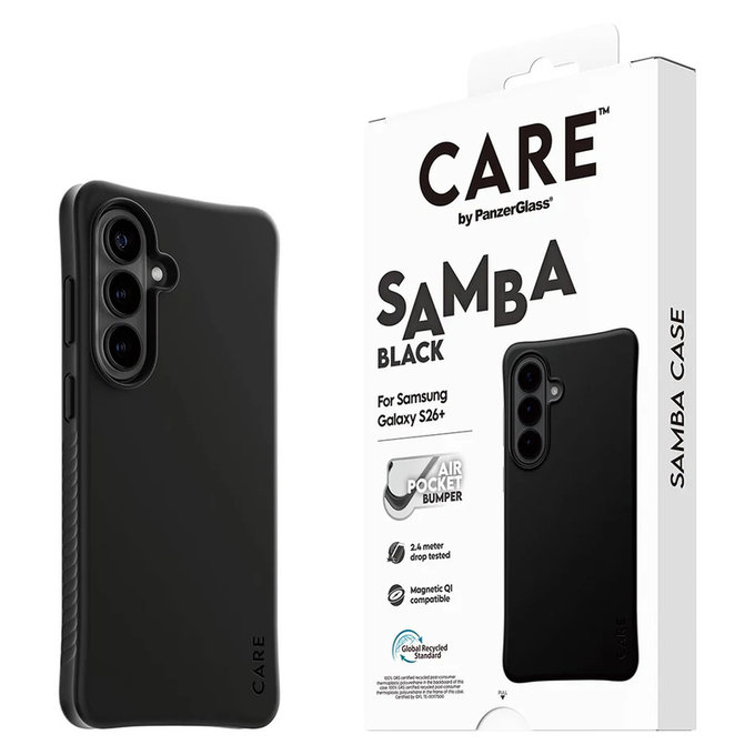 Etui Samba z QI do Samsung Galaxy S26+, Czarne, PanzerGlass