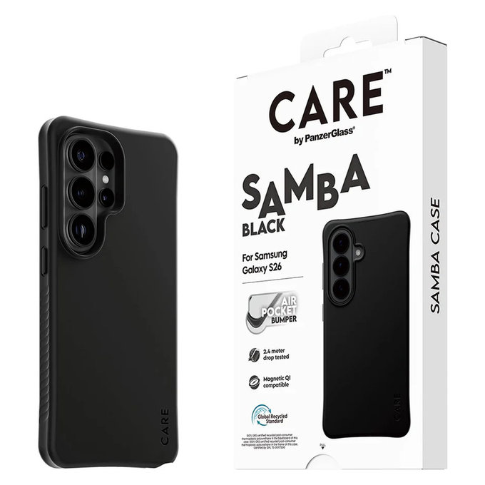 Etui Samba z QI do Samsung Galaxy S26 Ultra, Czarne, PanzerGlass