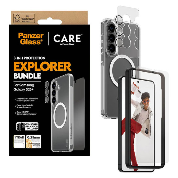 Bundle Explorer 3w1 do Samsung Galaxy S26+, PanzerGlass