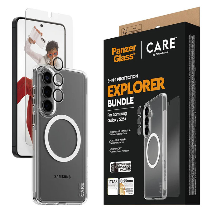 Bundle Explorer 3w1 do Samsung Galaxy S26+, PanzerGlass