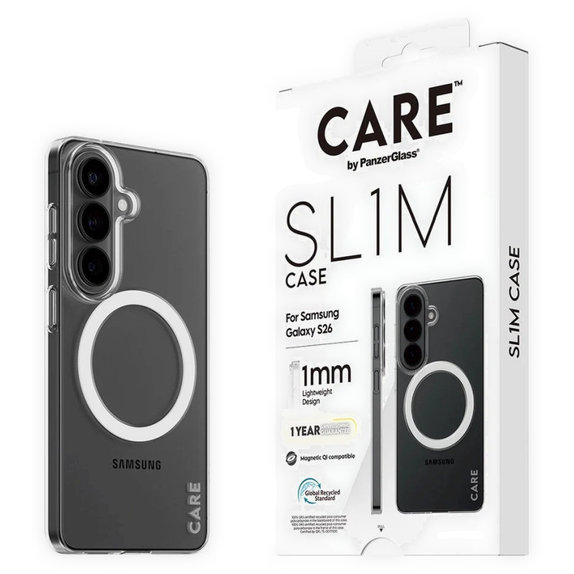 Etui SL1M do Samsung S26, Przezroczysty, CARE