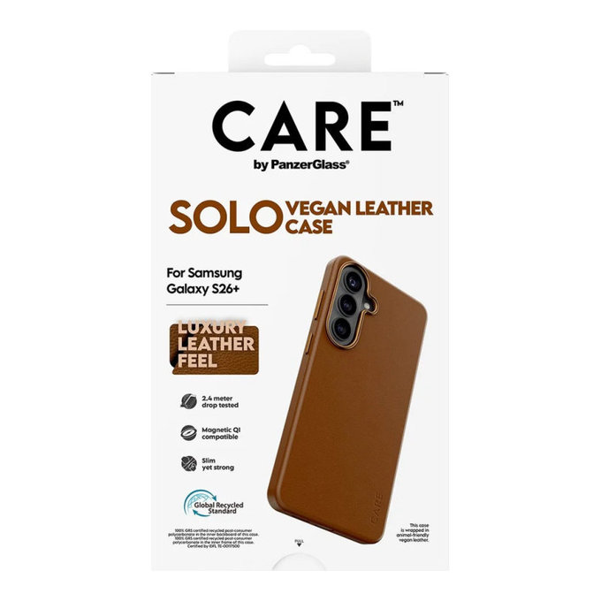 Etui Solo do Samsung S26+, Brązowy, CARE
