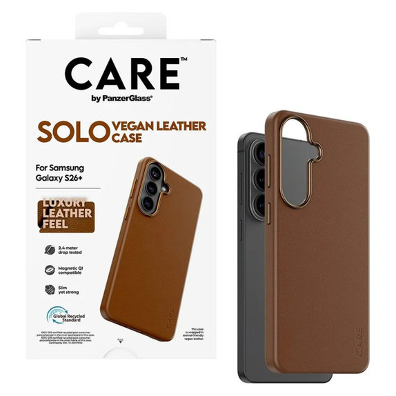 Etui Solo do Samsung S26+, Brązowy, CARE