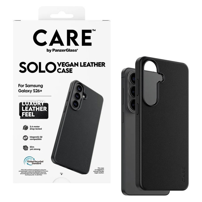 Etui Solo do Samsung Galaxy S26+, Czarne, PanzerGlass