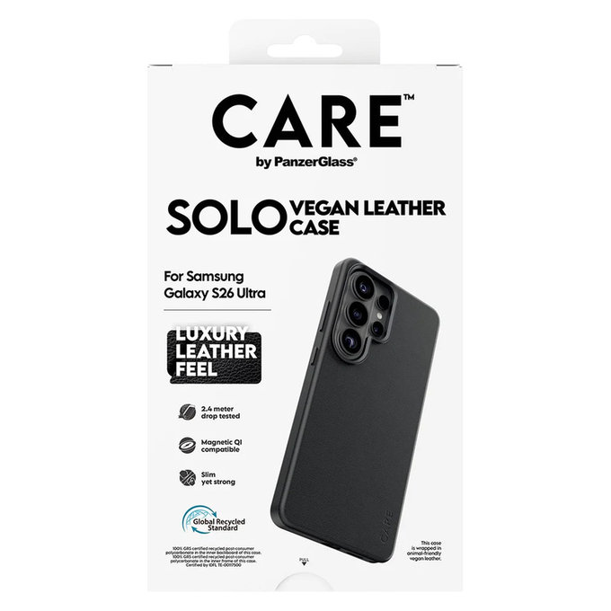 Etui Solo do Samsung Galaxy S26 Ultra, Czarne, PanzerGlass