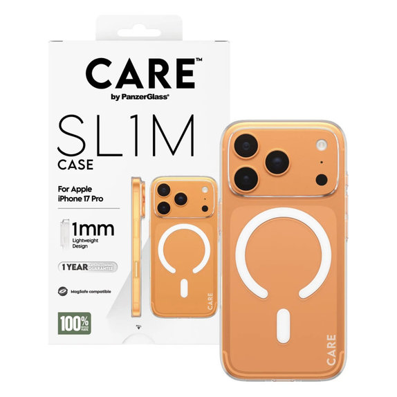 Etui SL1M do iPhone 17 Pro, Przezroczysty, CARE